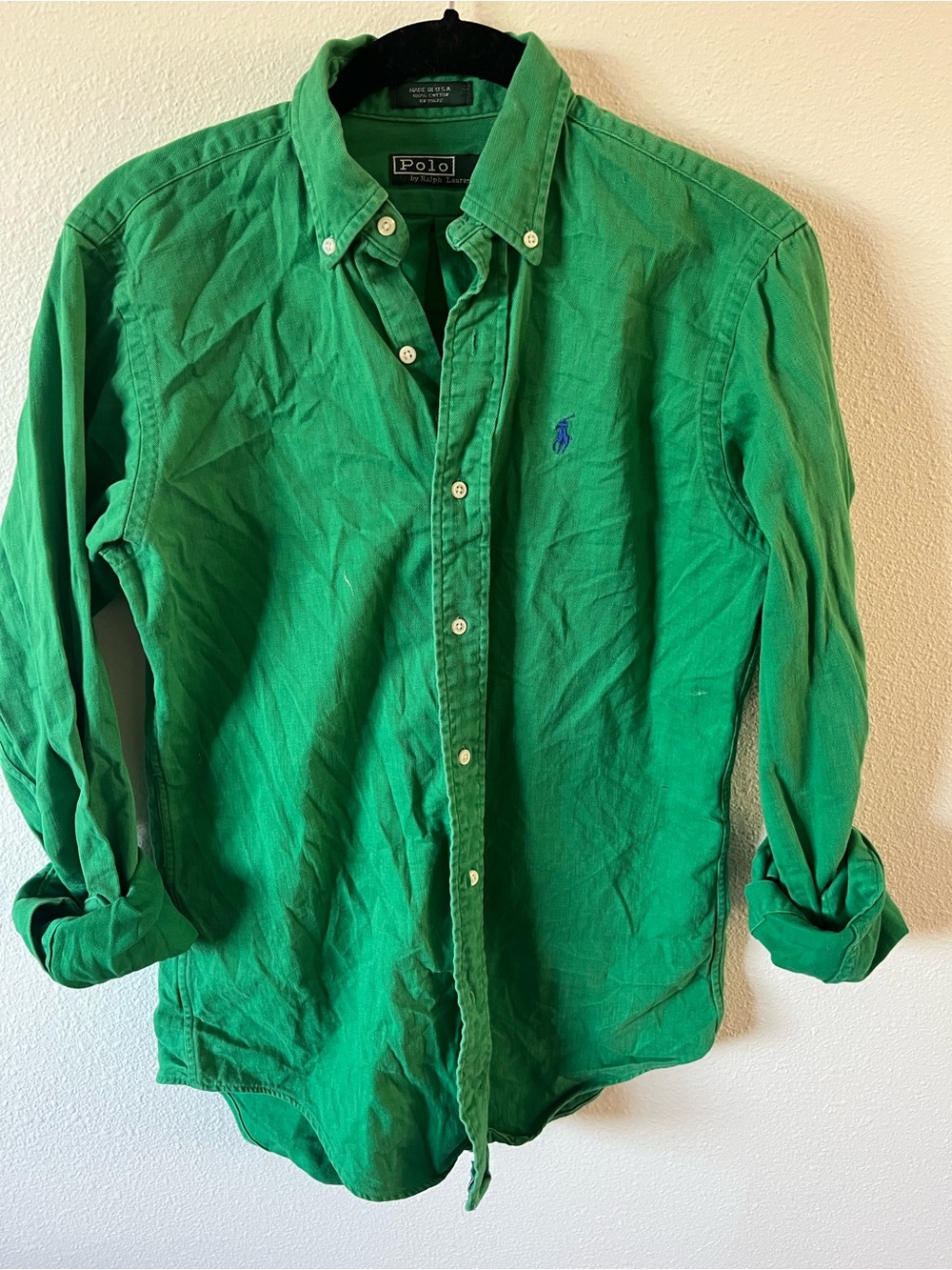 Boys Polo by Ralph Lauren Bright Green Button-Down Shirt